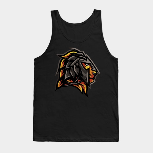 golden gladiator lion Tank Top by mrasyidkvec